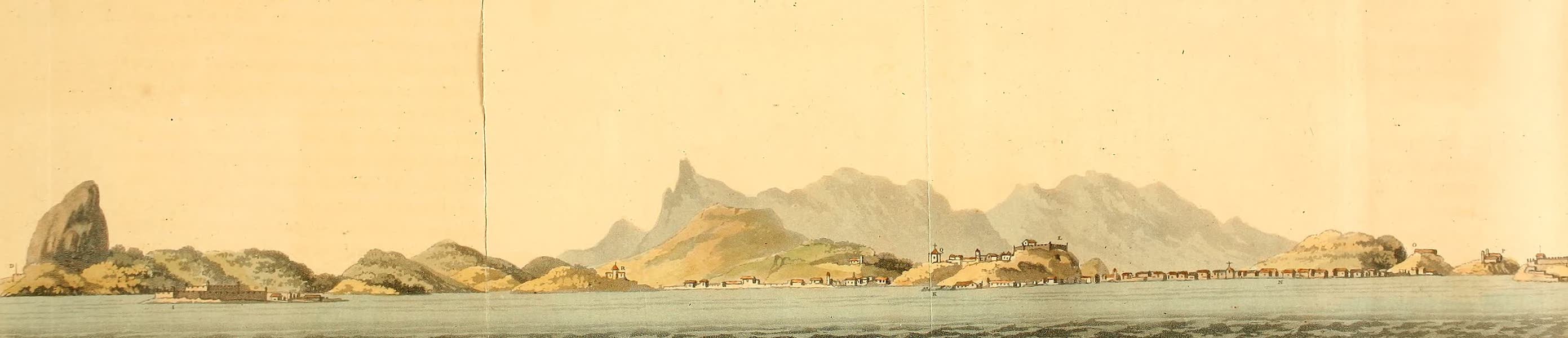 A Voyage to Cochinchina - Sketch of the Town and Harbour of Rio de Janeiro II (1806)