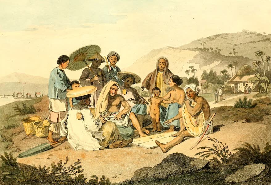 A Voyage to Cochinchina - A Group of Cochin Chinese (1806)