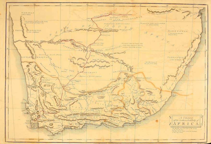 A Voyage to Cochinchina - A chart of the Southern Extremity of Africa (1806)