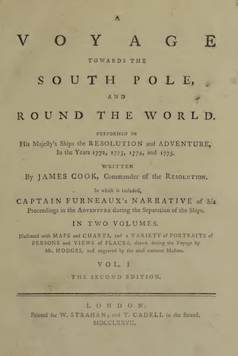 A Voyage Towards the South Pole Vol. 1 - Title Page