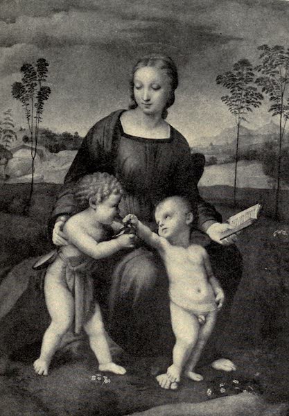 The Madonna del Cardellino. Raphael, in the Uffizi