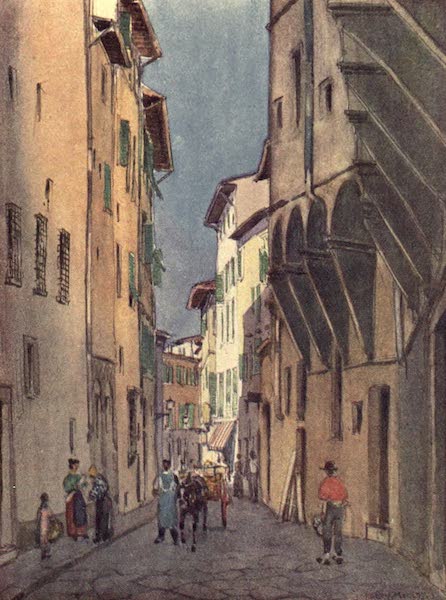 A Wanderer in Florence - The Via de' Vagellai, from the Piazza S. Jacopo Trafossi (1912)