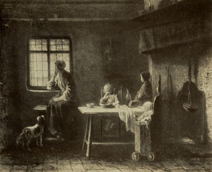A Wanderer in Holland - The Anxious Family. Josef Israels (1905)