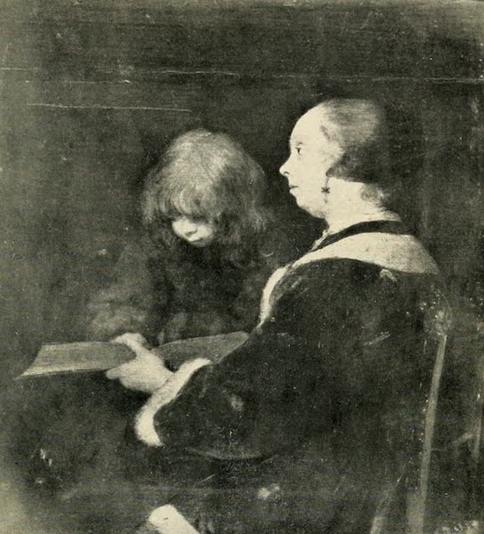 A Wanderer in Paris - La Leçon de Lecture. Terburg (Louvre) From a Photograph by Neurdein (1909)