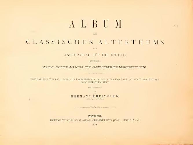Archaeology - Album des classischen Alterthums