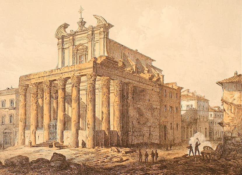 Album des classischen Alterthums - Tempel der Faustina in Rom (1870)