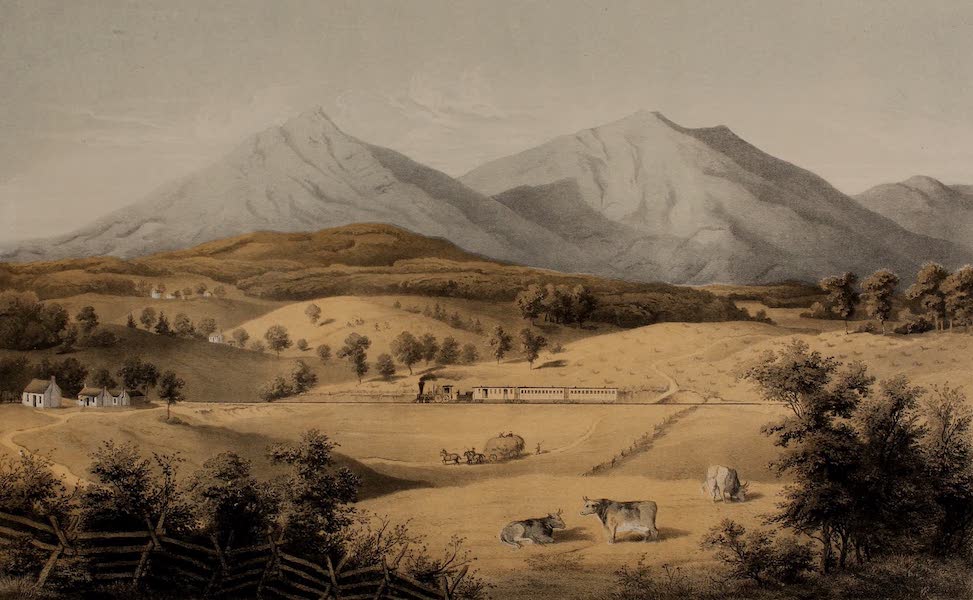 Album of Virginia - View of the Peaks of Otter (1858)
