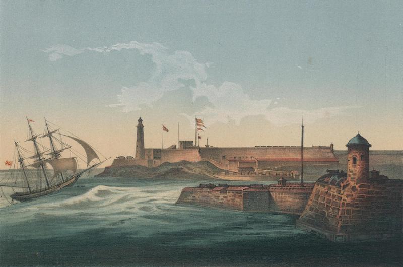 Album Pintoresco de la Isla de Cuba - Morro y Entrada Puerto de la Habana (1855)