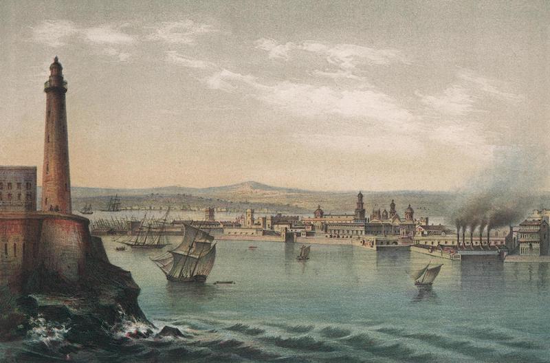 Album Pintoresco de la Isla de Cuba - Vista de la Habana. Tomada des de la entrada del Puerto No.1 (1855)