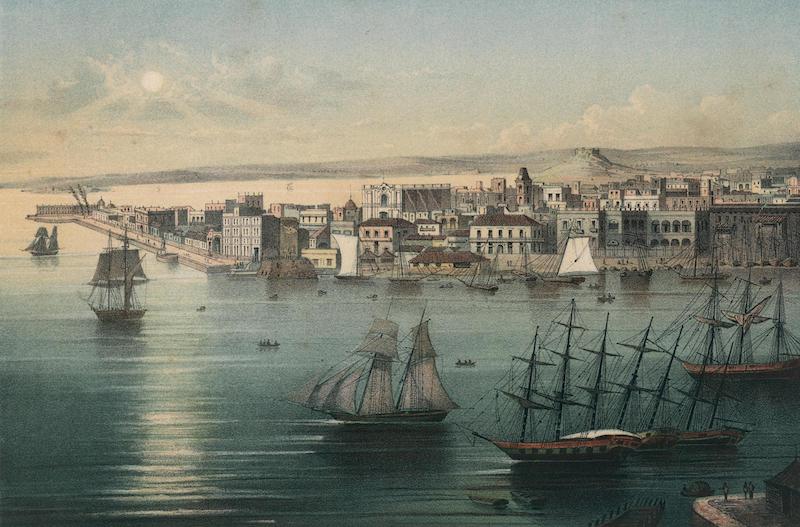 Album Pintoresco de la Isla de Cuba - Habana. First vista tomada des de Casa-Blanca. (1855)