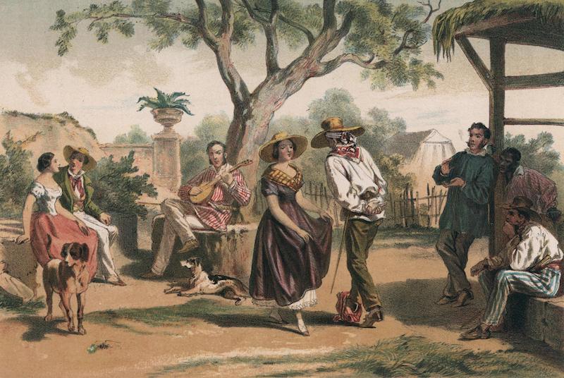 Album Pintoresco de la Isla de Cuba - El Zapateado. (The national dance.) (1855)