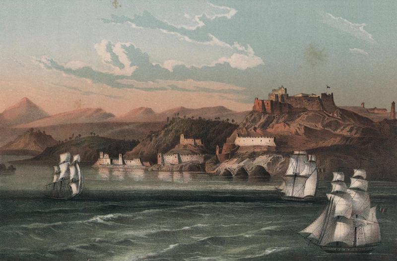 Album Pintoresco de la Isla de Cuba - Morro y entrada del Puerto de Santiago de Cuba (1855)