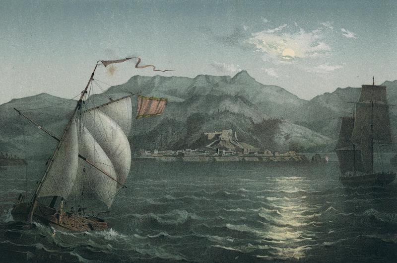 Album Pintoresco de la Isla de Cuba - Vista general de la Ciudad y Montanas de Baracoa (Costa del Norte) (1855)