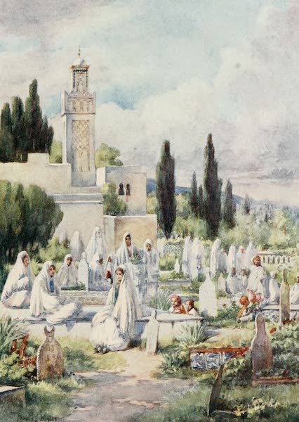Algeria and Tunis, Painted and Described - Friday at the Cemetery, Algiers (1906)