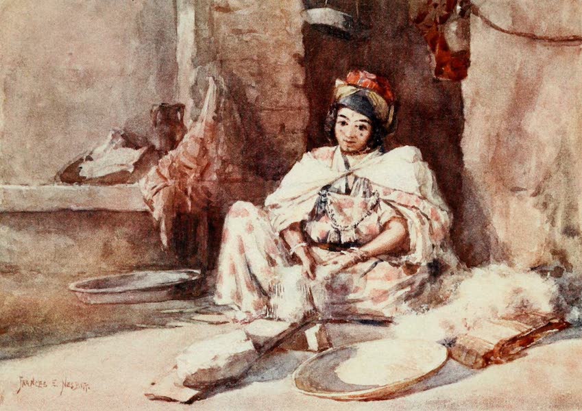 Algeria and Tunis, Painted and Described - Carding Wool (1906)