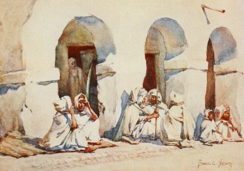 Algeria and Tunis, Painted and Described - In the Market-Place, Biskra (1906)