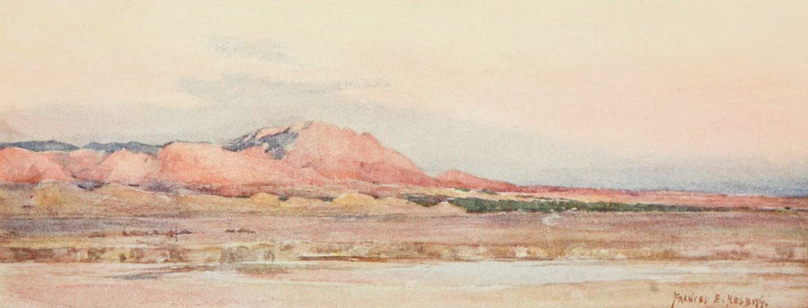 Algeria and Tunis, Painted and Described - Evening on the Sahara (1906)