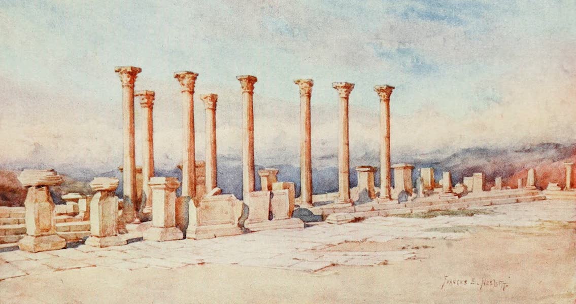 Algeria and Tunis, Painted and Described - The Forum, Timgad (1906)