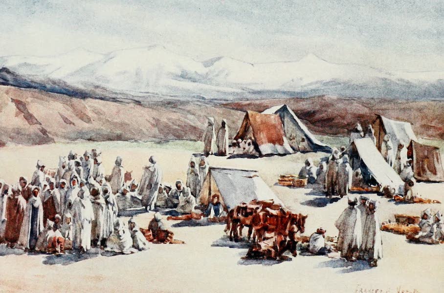 Algeria and Tunis, Painted and Described - Market Day, Timgad (1906)
