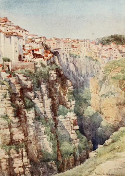 Algeria and Tunis, Painted and Described - Gorge of the Roumel, Constantine (1906)