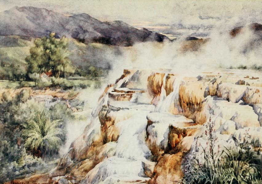 Algeria and Tunis, Painted and Described - The Silent Waterfall, Hammam Meskoutine (1906)
