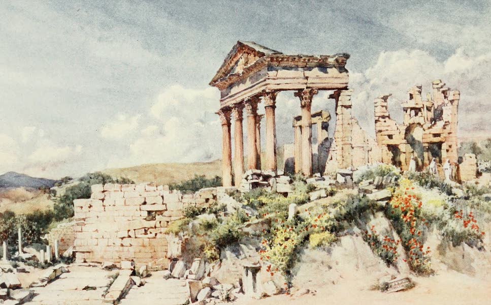 Algeria and Tunis, Painted and Described - Temple of Celestis, Dougga (1906)
