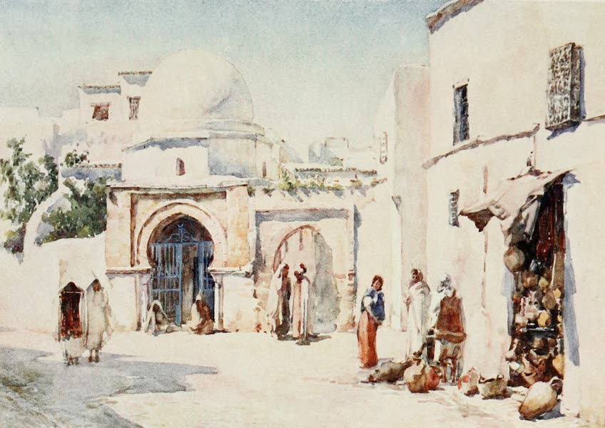 Algeria and Tunis, Painted and Described - The Zaouia of the Rue Tourbet el Bey, Tunis (1906)
