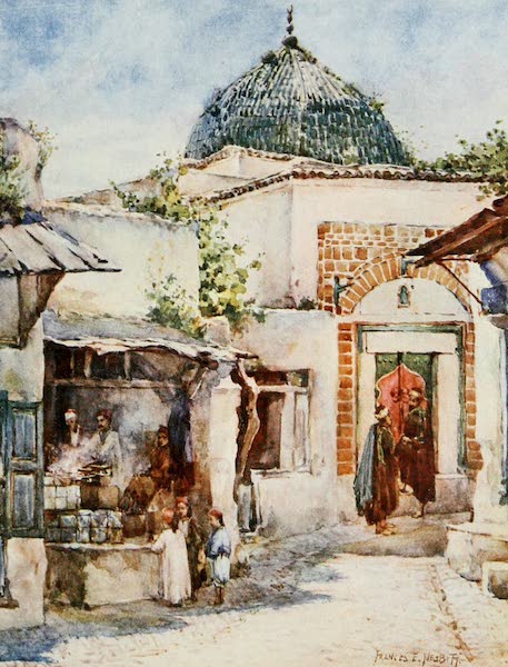 Algeria and Tunis, Painted and Described - The Fritter Shop, Tunis (1906)