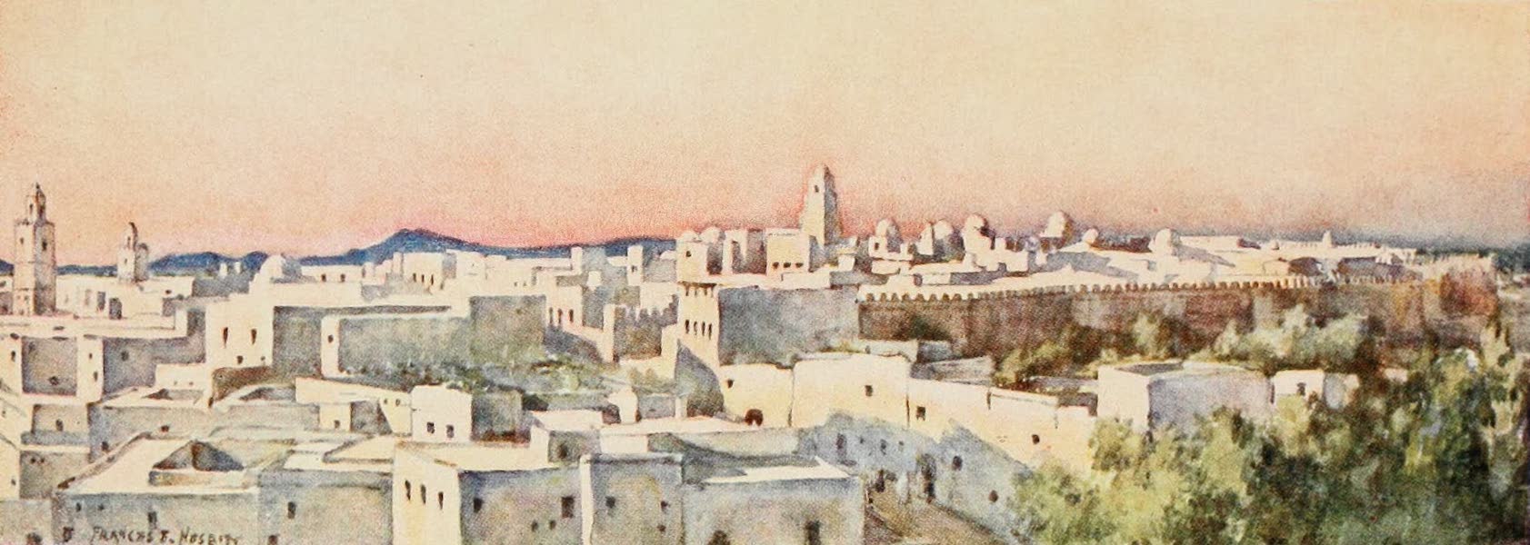 Algeria and Tunis, Painted and Described - Evening, Kairouan (1906)