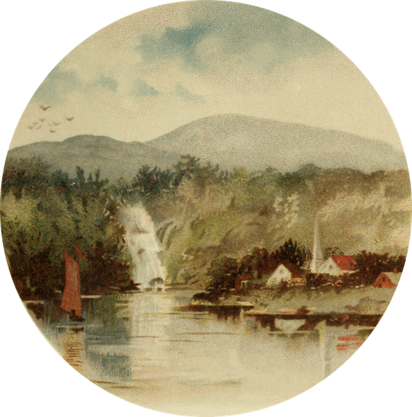 Along the Banks of the St. Lawrence River - Falls of Montgomery (1885)