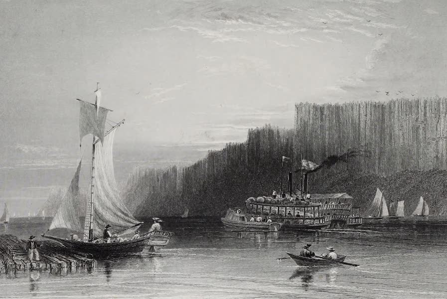 American Scenery Vol. I - The Pallisades - Hudson River (1840)