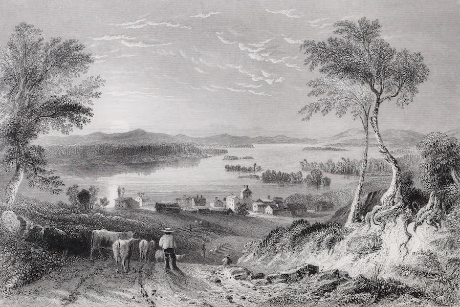 American Scenery Vol. I - Centre Harbour (Lake Winnipisseogee) (1840)