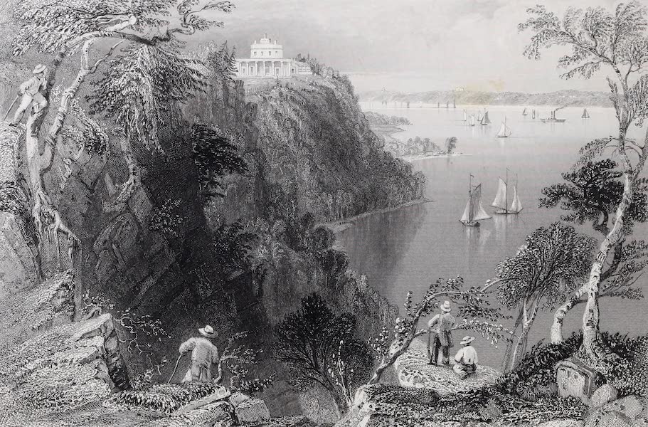 American Scenery Vol. I - Villa on the Hudson, near Weehawken (1840)