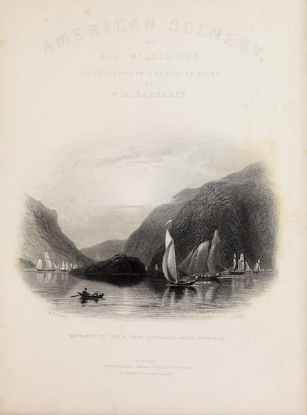 American Scenery Vol. II - Illustrated Title Page (1840)