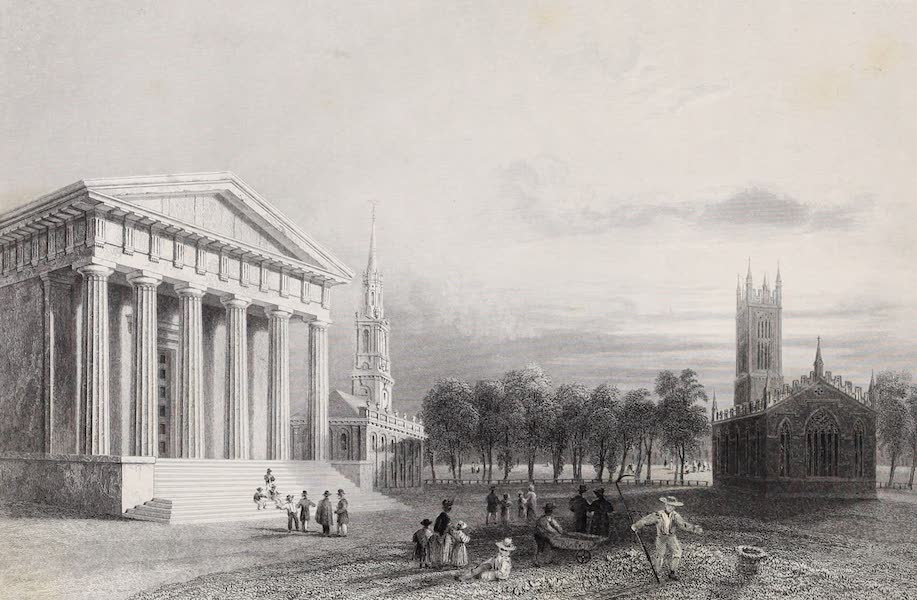 American Scenery Vol. II - The Gothic Church (Newhaven) (1840)