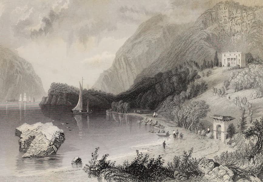 American Scenery Vol. II - Undercliff near Cold-Spring (the Seat of General George P Morris)  (1840)