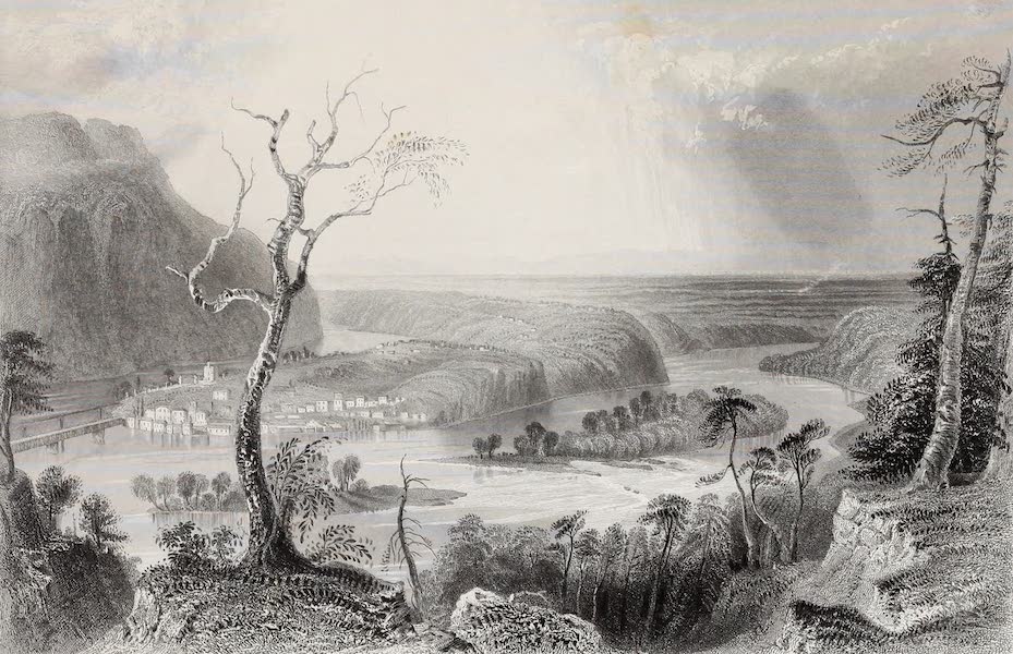 American Scenery Vol. II - Harper's Ferry (from the Blue Ridge) (1840)