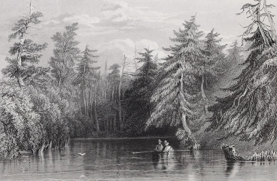 American Scenery Vol. II - Barhydt's Lake (near Saratoga) (1840)