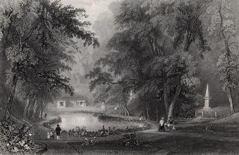 American Scenery Vol. II - Cemetery of Mount Auburn (1840)