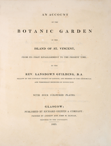 Haiti - An Account of the Botanic Garden in the Island of St. Vincent