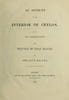An Account of the Interior of Ceylon
