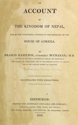 Aquatint & Lithography - An Account of the Kingdom of Nepal