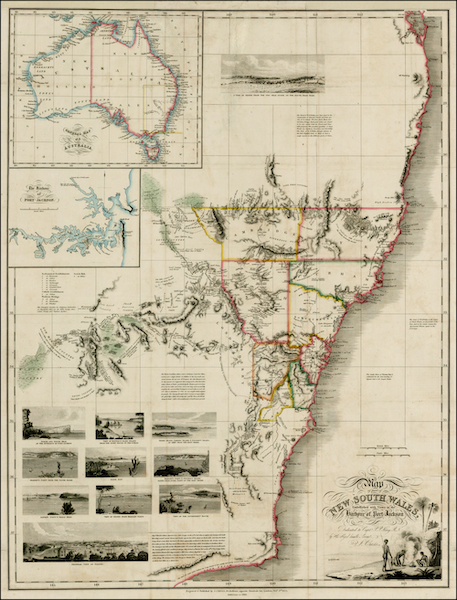 An Account of the State of Agriculture & Grazing in New South Wales - Map of Part of New South Wales (1826)