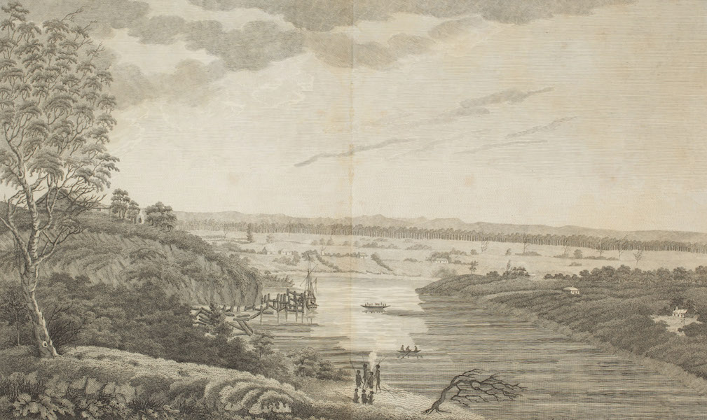An Historical Account of the Colony of New South Wales - A View of Hawkesbury and the Blue Mountains (1821)