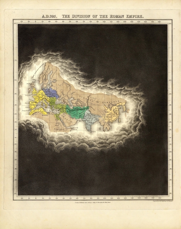 A.D. 395. The Division Of The Roman Empire.