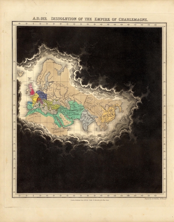 A.D. 912. Dissolution of the Empire Of Charlemagne.