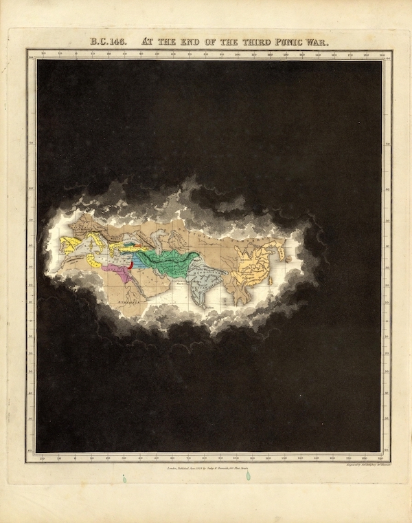 An Historical Atlas - B.C. 146. At The End Of The Third Punic War. (1830)