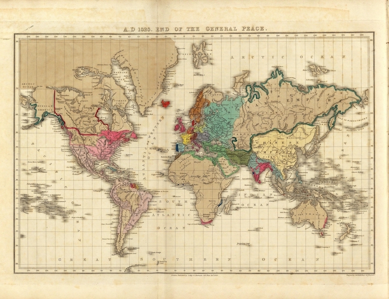 An Historical Atlas - A.D. 1828. End Of The General Peace. (1830)