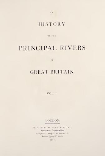 Aquatint & Lithography - An History of the Principal Rivers of Great Britain Vol. 1