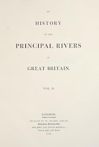 Aquatint & Lithography - An History of the Principal Rivers of Great Britain Vol. 2